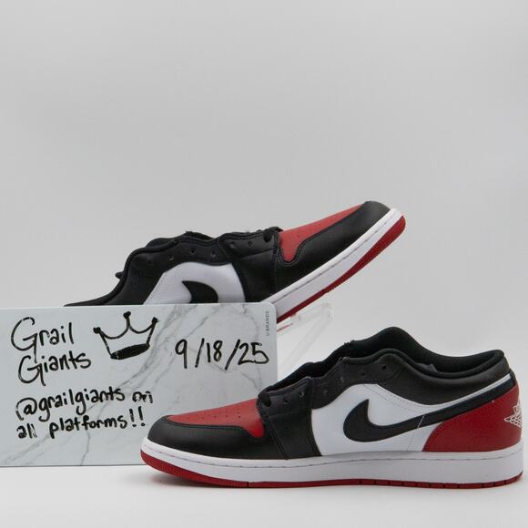 Jordan 1 Low Bred Toe 2.0 Sz 13M DS 553558-161 main image 5
